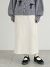 カットコーデュロイナロースカート（クリーム）｜Samansa Mos2（サマンサ モスモス）通販