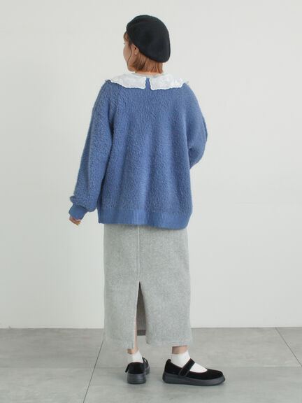 カットコーデュロイナロースカート（グレー/ブラック/クリーム）｜Samansa Mos2（サマンサ モスモス）通販