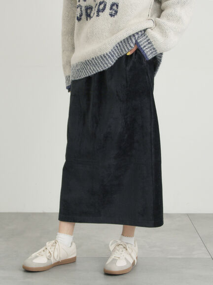 カットコーデュロイナロースカート（グレー/ブラック/クリーム）｜Samansa Mos2（サマンサ モスモス）通販