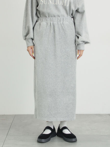 カットコーデュロイナロースカート（グレー/ブラック/クリーム）｜Samansa Mos2（サマンサ モスモス）通販