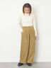 【M/Lサイズ】裾絞りタックパンツ（オフホワイト/ピンク/カーキ/ネイビー）｜Samansa Mos2（サマンサ モスモス）通販
