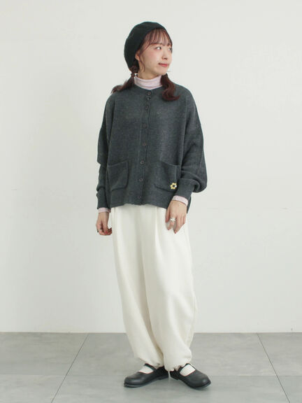 【M/Lサイズ】裾絞りタックパンツ（オフホワイト/ピンク/カーキ/ネイビー）｜Samansa Mos2（サマンサ モスモス）通販