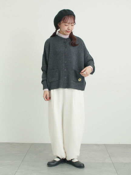 【M/Lサイズ】裾絞りタックパンツ（オフホワイト/ピンク/カーキ/ネイビー）｜Samansa Mos2（サマンサ モスモス）通販