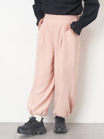 【M/Lサイズ】裾絞りタックパンツ（オフホワイト/ピンク/カーキ/ネイビー）｜Samansa Mos2（サマンサ モスモス）通販