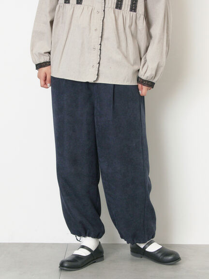 【M/Lサイズ】裾絞りタックパンツ（オフホワイト/ピンク/カーキ/ネイビー）｜Samansa Mos2（サマンサ モスモス）通販