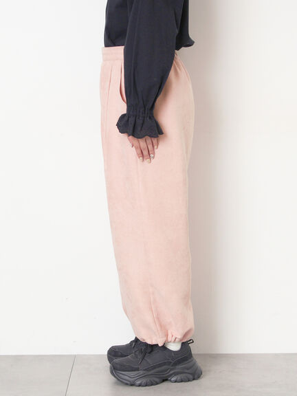【M/Lサイズ】裾絞りタックパンツ（オフホワイト/ピンク/カーキ/ネイビー）｜Samansa Mos2（サマンサ モスモス）通販