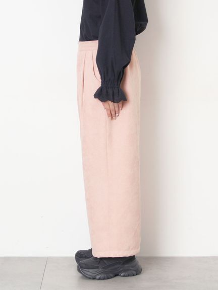 【M/Lサイズ】裾絞りタックパンツ（オフホワイト/ピンク/カーキ/ネイビー）｜Samansa Mos2（サマンサ モスモス）通販