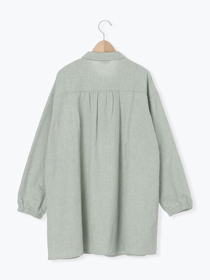 シャーリング切替チュニック（グレー/チャコールグレー/モカ/ミント）｜Samansa Mos2（サマンサ モスモス）通販