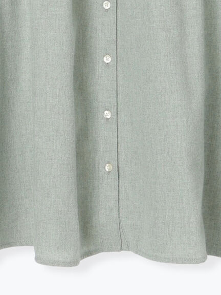 シャーリング切替チュニック（グレー/チャコールグレー/モカ/ミント）｜Samansa Mos2（サマンサ モスモス）通販