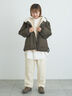 リバーシブルボアブルゾン（ブラック/グリーン/カーキ/キナリ）｜Samansa Mos2（サマンサ モスモス）通販