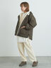 リバーシブルボアブルゾン（ブラック/グリーン/カーキ/キナリ）｜Samansa Mos2（サマンサ モスモス）通販