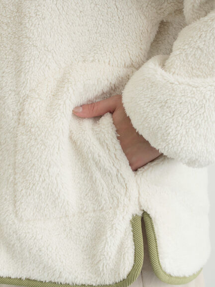 リバーシブルボアブルゾン（ブラック/グリーン/カーキ/キナリ）｜Samansa Mos2（サマンサ モスモス）通販