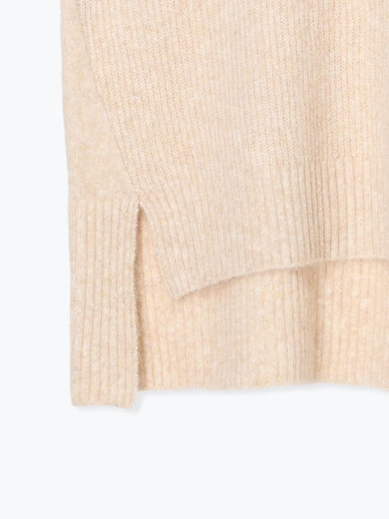 Vネックリブベスト（チャコールグレー/ベージュ/キナリ）｜Samansa Mos2（サマンサ モスモス）通販