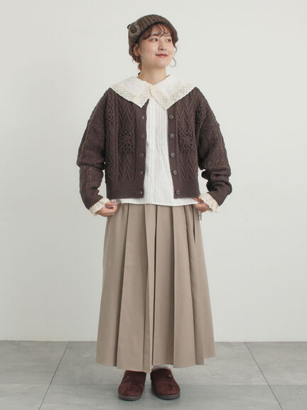 【2WAY】レースBig襟取り外しブラウス（オフホワイト/ブラック/モカ/ブルー）｜Samansa Mos2（サマンサ モスモス）通販