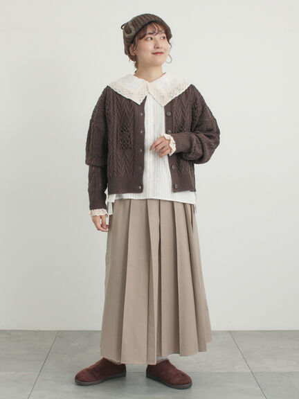 【2WAY】レースBig襟取り外しブラウス（オフホワイト/ブラック/モカ/ブルー）｜Samansa Mos2（サマンサ モスモス）通販