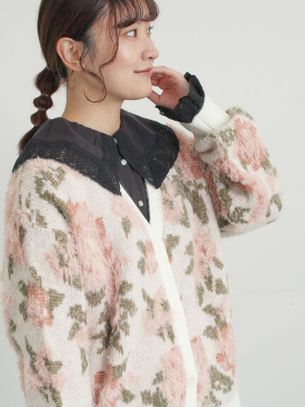 【2WAY】レースBig襟取り外しブラウス（オフホワイト/ブラック/モカ/ブルー）｜Samansa Mos2（サマンサ モスモス）通販