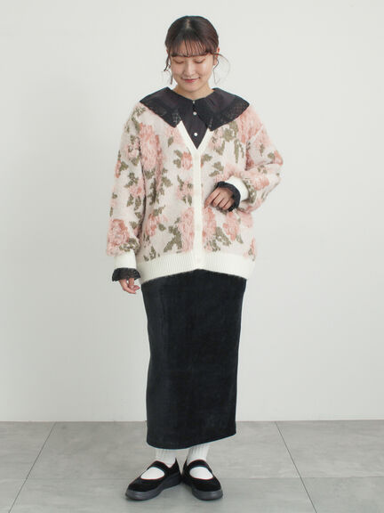 【2WAY】レースBig襟取り外しブラウス（オフホワイト/ブラック/モカ/ブルー）｜Samansa Mos2（サマンサ モスモス）通販