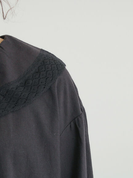 【2WAY】レースBig襟取り外しブラウス（オフホワイト/ブラック/モカ/ブルー）｜Samansa Mos2（サマンサ モスモス）通販