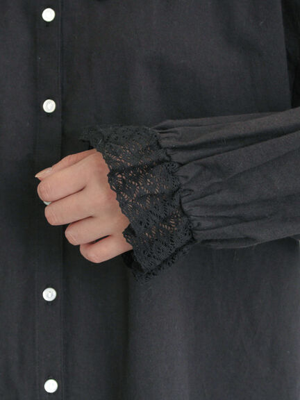 【2WAY】レースBig襟取り外しブラウス（オフホワイト/ブラック/モカ/ブルー）｜Samansa Mos2（サマンサ モスモス）通販