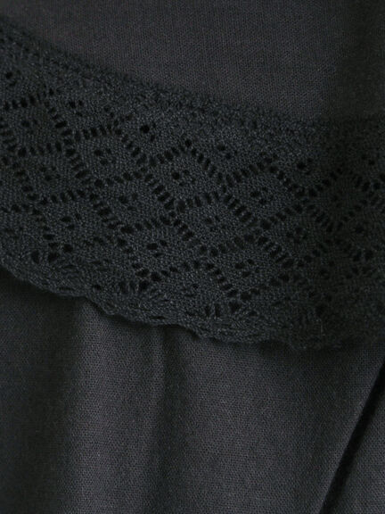 【2WAY】レースBig襟取り外しブラウス（オフホワイト/ブラック/モカ/ブルー）｜Samansa Mos2（サマンサ モスモス）通販