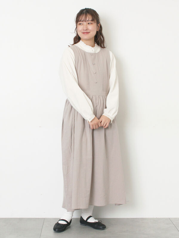 【WEB限定】バックスリットジャンスカ（グレー/ブラック）｜Samansa Mos2（サマンサ モスモス）通販