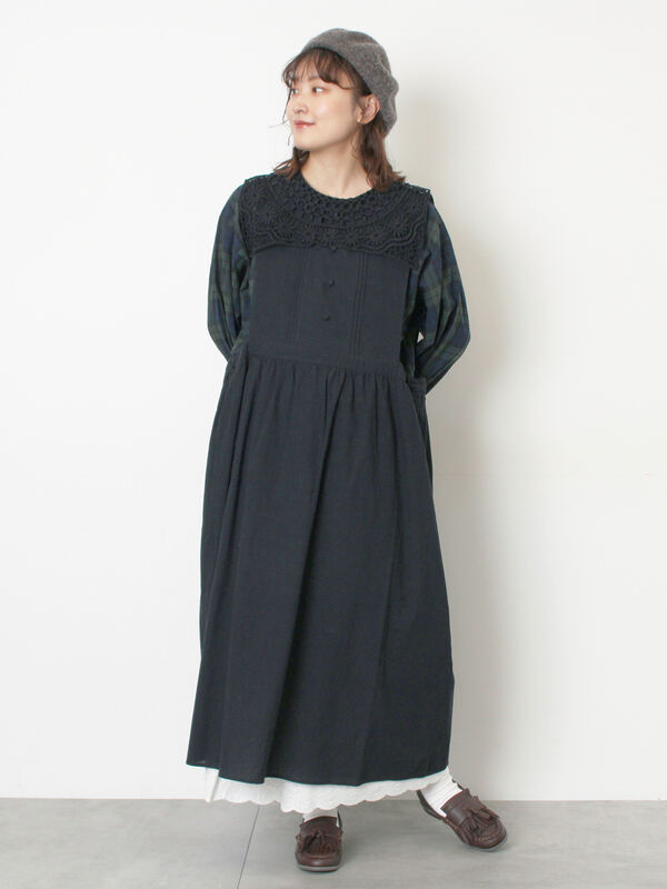 【WEB限定】バックスリットジャンスカ（ブラック）｜Samansa Mos2（サマンサ モスモス）通販