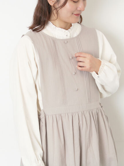 【WEB限定】バックスリットジャンスカ（グレー/ブラック）｜Samansa Mos2（サマンサ モスモス）通販