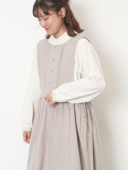 【WEB限定】バックスリットジャンスカ（グレー/ブラック）｜Samansa Mos2（サマンサ モスモス）通販