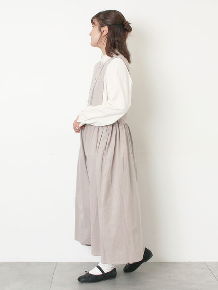 【WEB限定】バックスリットジャンスカ（グレー/ブラック）｜Samansa Mos2（サマンサ モスモス）通販