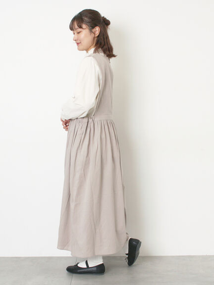 【WEB限定】バックスリットジャンスカ（グレー/ブラック）｜Samansa Mos2（サマンサ モスモス）通販