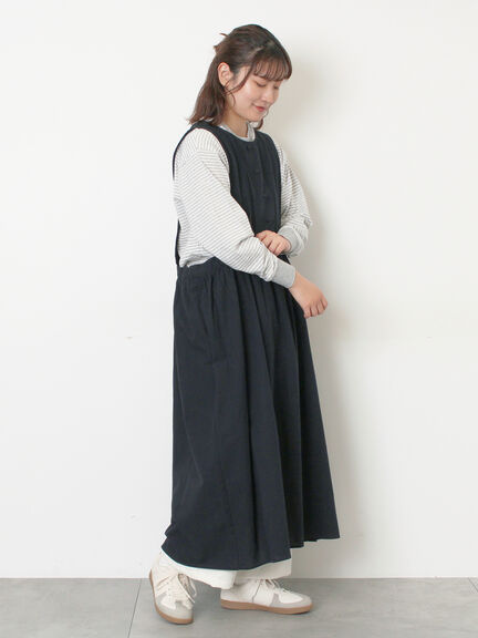 【WEB限定】バックスリットジャンスカ（グレー/ブラック）｜Samansa Mos2（サマンサ モスモス）通販