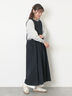 【WEB限定】バックスリットジャンスカ（グレー/ブラック）｜Samansa Mos2（サマンサ モスモス）通販