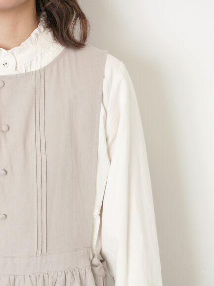 【WEB限定】バックスリットジャンスカ（グレー/ブラック）｜Samansa Mos2（サマンサ モスモス）通販