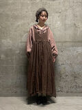 【立川店/EC限定】リネンエプロンワンピース（ダークブラウン）｜Samansa Mos2（サマンサ モスモス）通販
