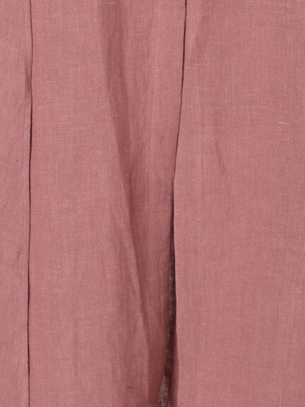 【立川店/EC限定】リネンエプロンワンピース（オフホワイト/チャコールグレー/ダークブラウン/プラム）｜Samansa Mos2（サマンサ モスモス）通販