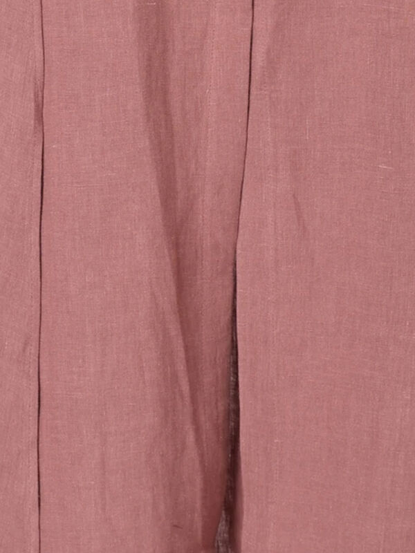 立川店/EC限定】リネンエプロンワンピース（オフホワイト