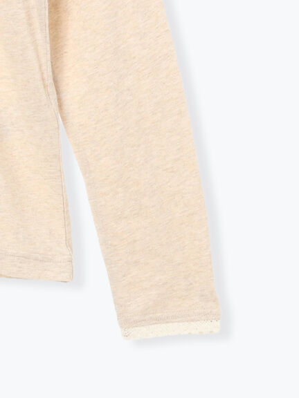 パーツレース貼りカットソー（オフホワイト/ブラック/ベージュ）｜Samansa Mos2（サマンサ モスモス）通販