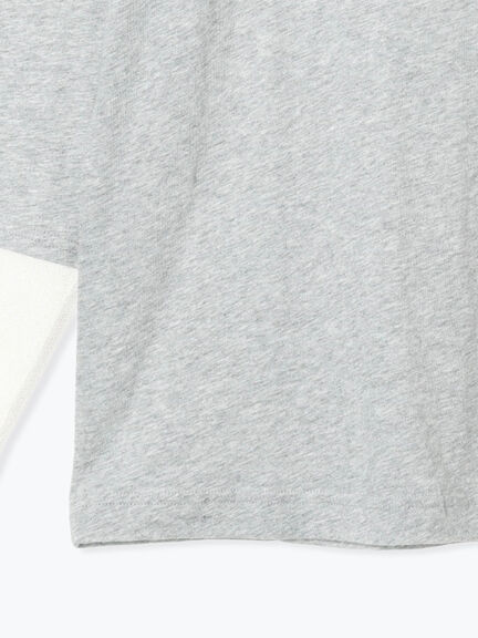 ドットチュール切り替えカットソー（オフホワイト/グレー/ブラック）｜Samansa Mos2（サマンサ モスモス）通販