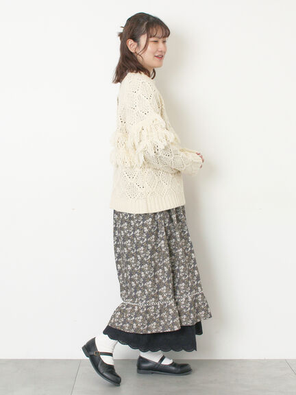 【WEB限定】レースペチパンツ（オフホワイト/ブラック）｜Samansa Mos2（サマンサ モスモス）通販