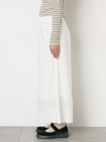 【WEB限定】レースペチパンツ（オフホワイト/ブラック）｜Samansa Mos2（サマンサ モスモス）通販