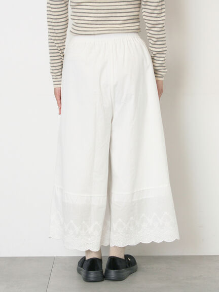 【WEB限定】レースペチパンツ（オフホワイト/ブラック）｜Samansa Mos2（サマンサ モスモス）通販