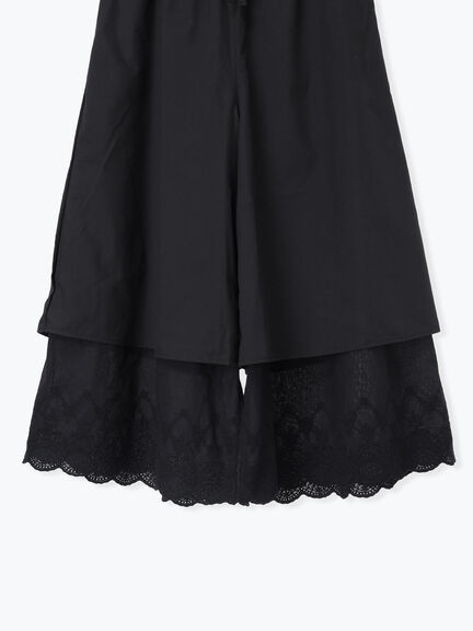 【WEB限定】レースペチパンツ（オフホワイト/ブラック）｜Samansa Mos2（サマンサ モスモス）通販