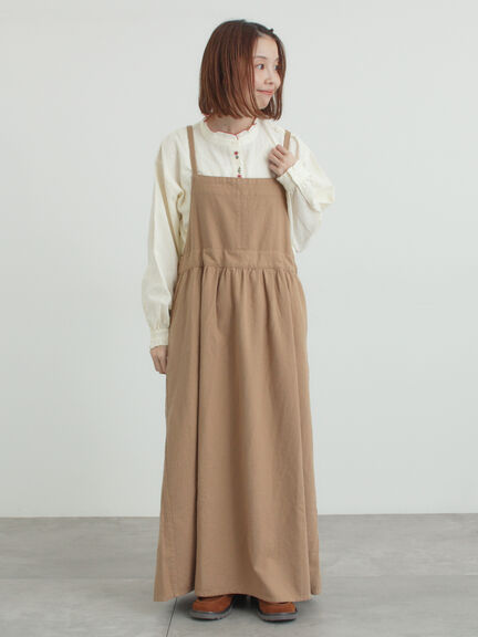 前立て刺繍フリルブラウス（オフホワイト/ベージュ/キナリ）｜Samansa Mos2（サマンサ モスモス）通販