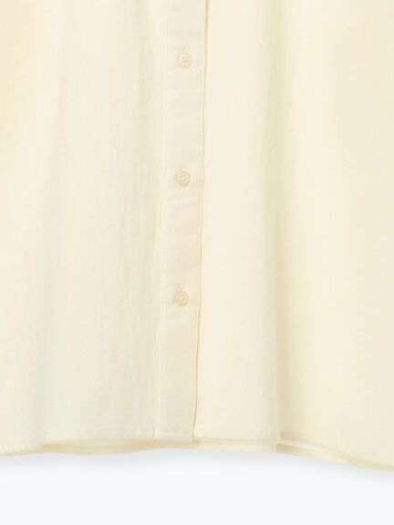 前立て刺繍フリルブラウス（オフホワイト/ベージュ/キナリ）｜Samansa Mos2（サマンサ モスモス）通販