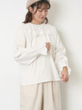 【WEB限定】前後2WAYレース襟ブラウス（オフホワイト）｜Samansa Mos2（サマンサ モスモス）通販