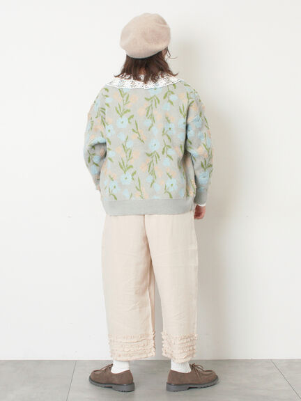 【WEB限定】前後2WAYレース襟ブラウス（オフホワイト/ブラック/ネイビー）｜Samansa Mos2（サマンサ モスモス）通販