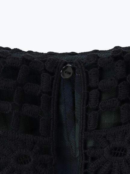 【WEB限定】前後2WAYレース襟ブラウス（オフホワイト/ブラック/ネイビー）｜Samansa Mos2（サマンサ モスモス）通販