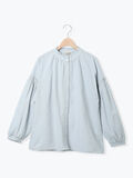 袖シャーリングギャザーブラウス（サックスブルー）｜Samansa Mos2（サマンサ モスモス）通販