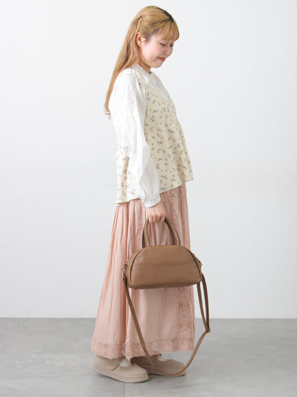 袖シャーリングギャザーブラウス（オフホワイト/ブラック/サックスブルー）｜Samansa Mos2（サマンサ モスモス）通販