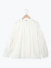 袖シャーリングギャザーブラウス（オフホワイト/ブラック/サックスブルー）｜Samansa Mos2（サマンサ モスモス）通販